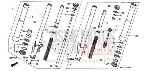 FRONT FORK GL1500CW de 1998